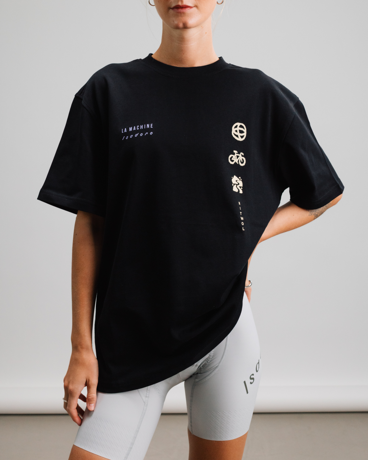 Isadore x La Machine Heavy Cotton T-shirt Black