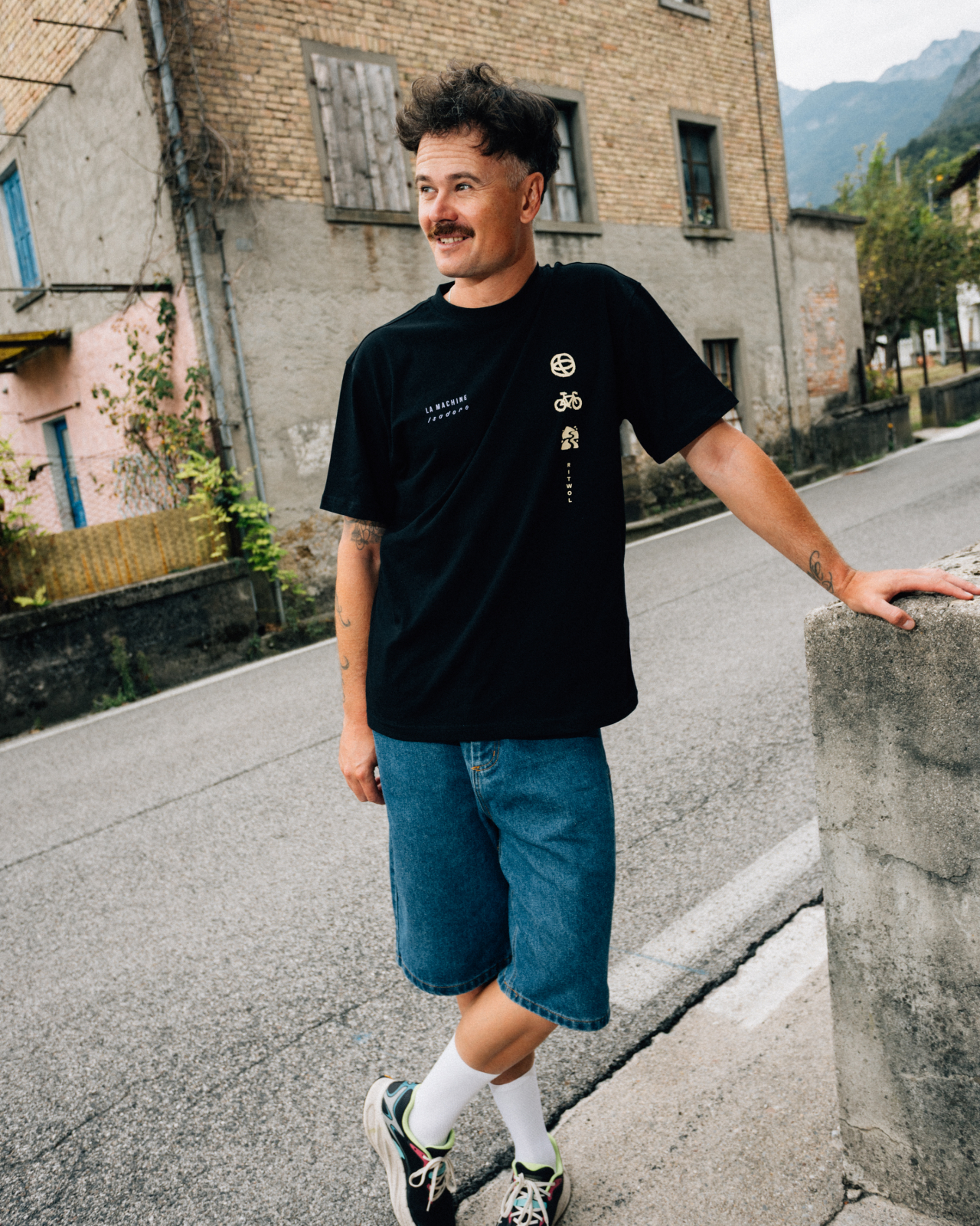 Isadore x La Machine Heavy Cotton T-shirt Black