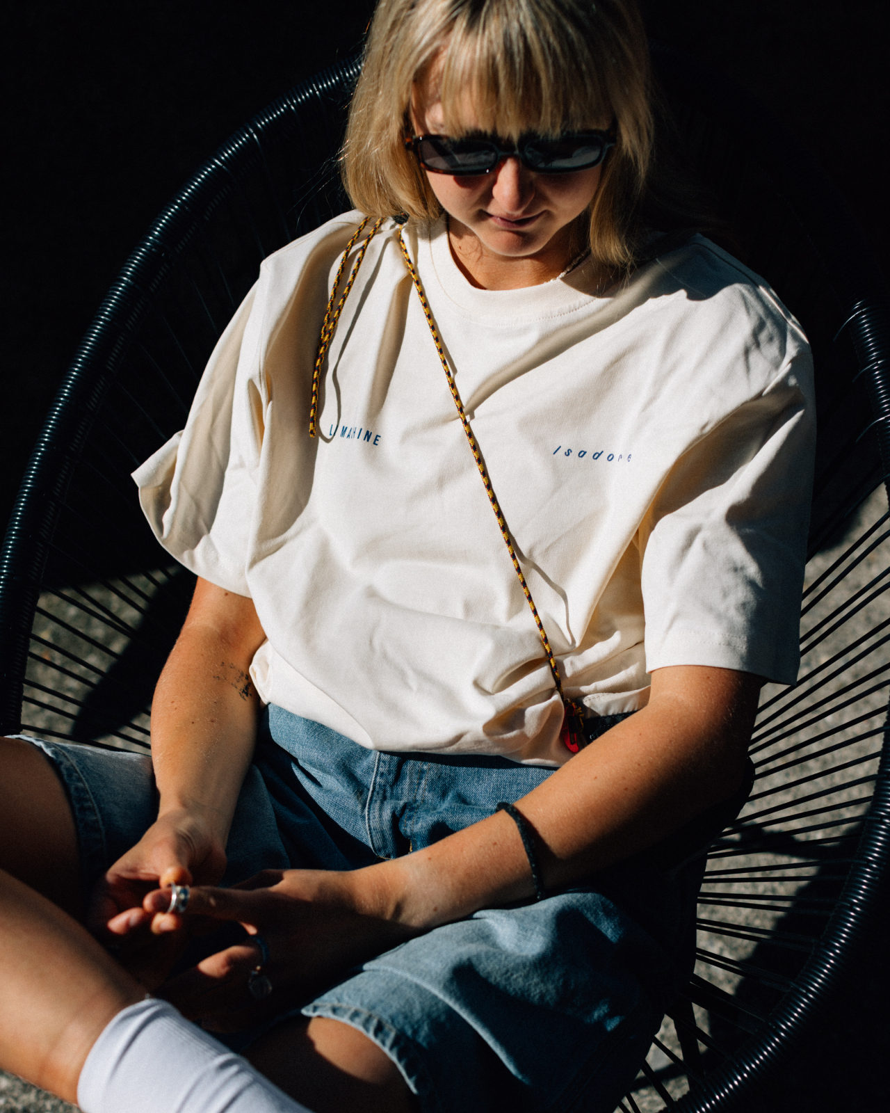 Isadore x La Machine Heavy Cotton T-shirt Cream