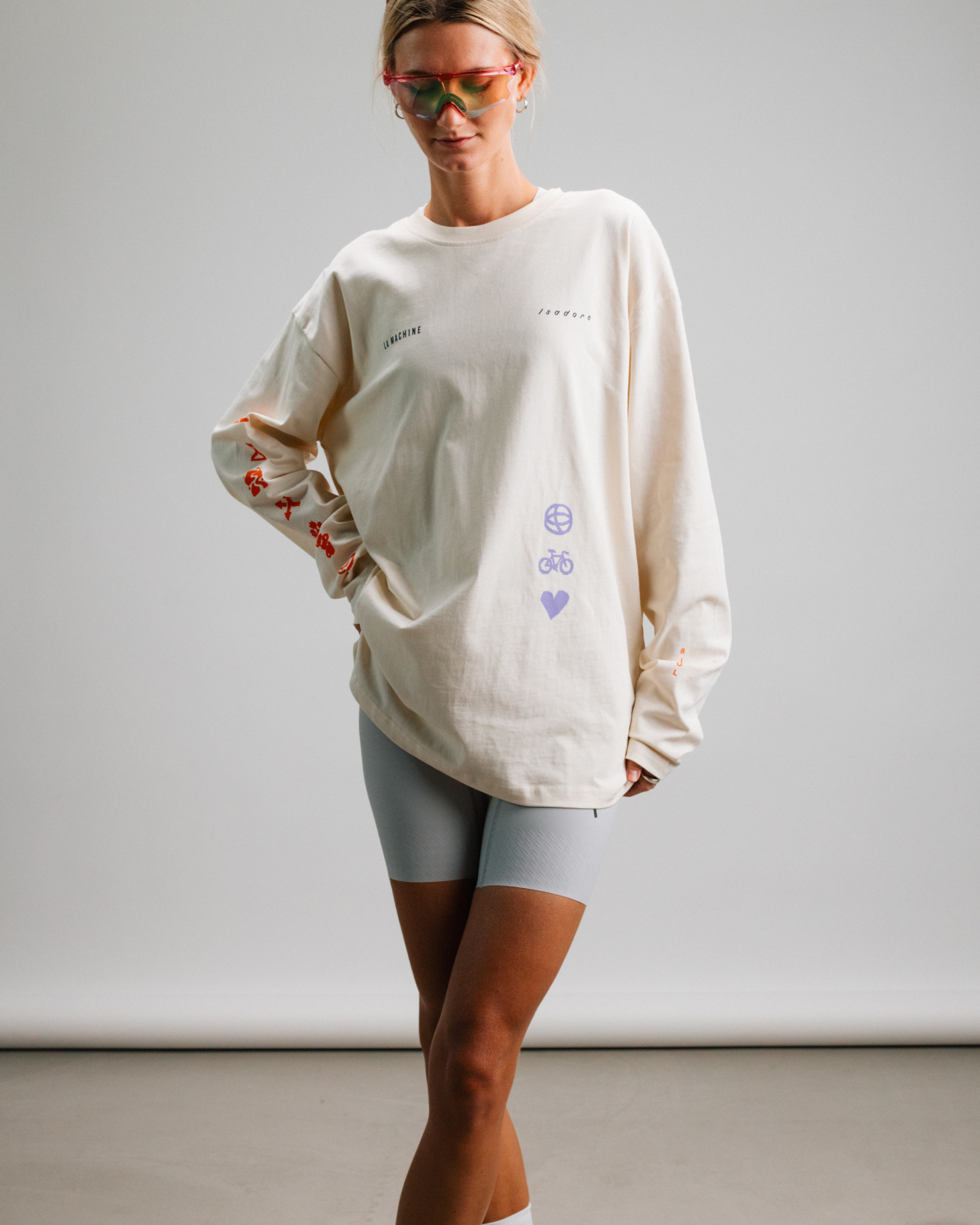 Isadore x La Machine Heavy Cotton LS T-shirt Cream