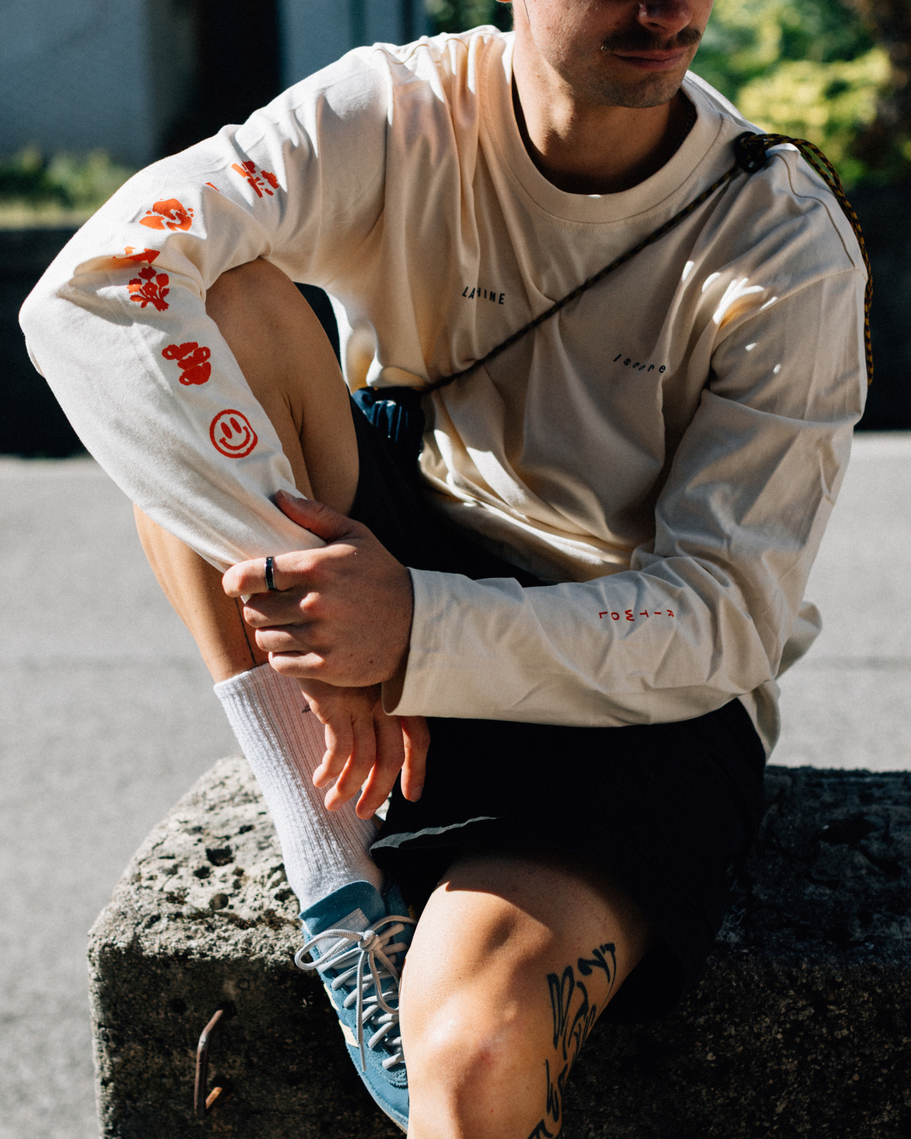 Isadore x La Machine Heavy Cotton LS T-shirt Cream