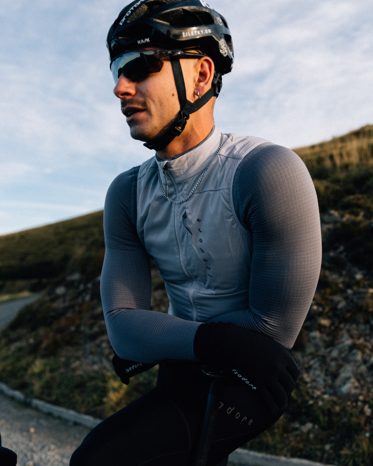 Insulated Gilet Lilac Marble