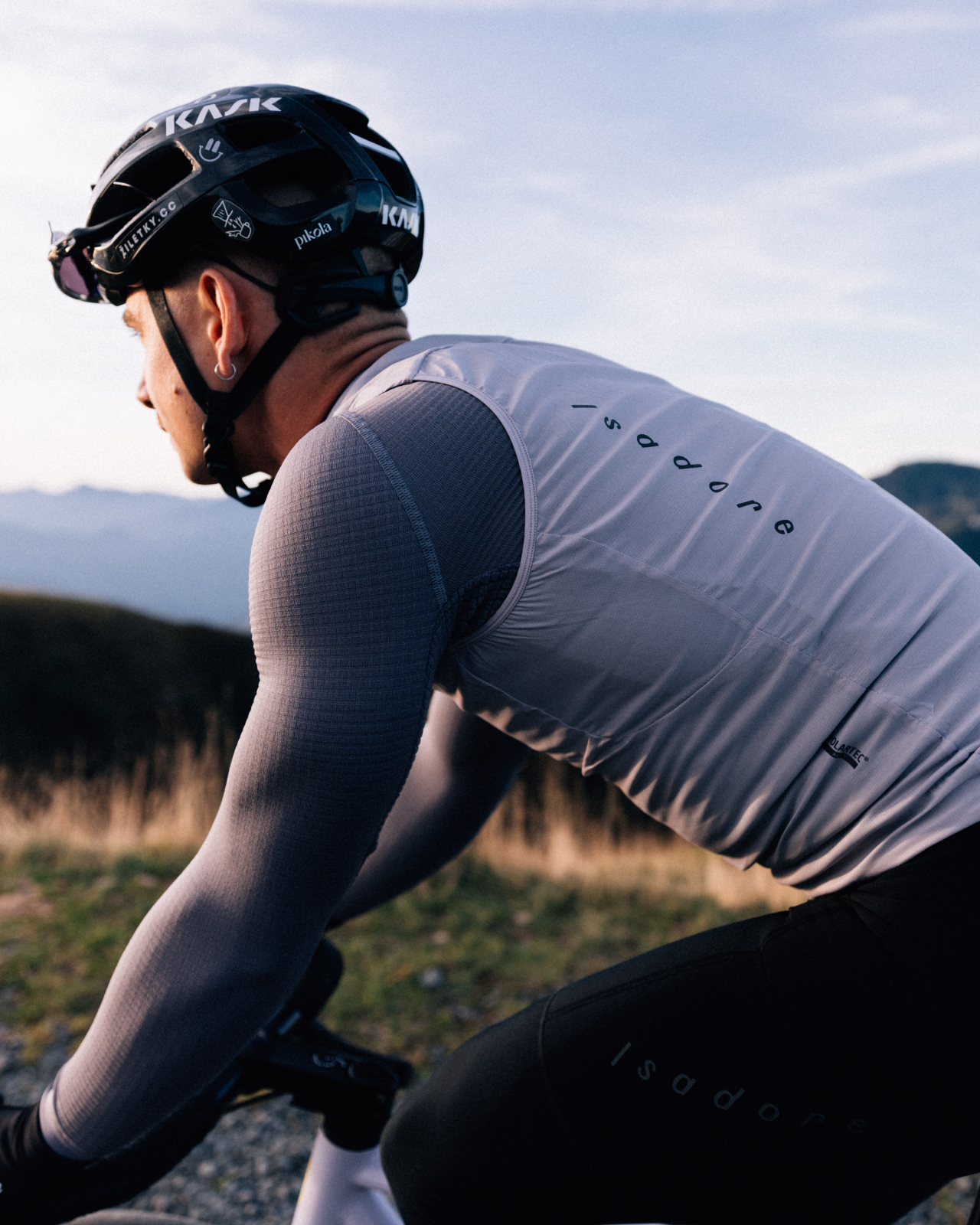 Insulated Gilet Lilac Marble