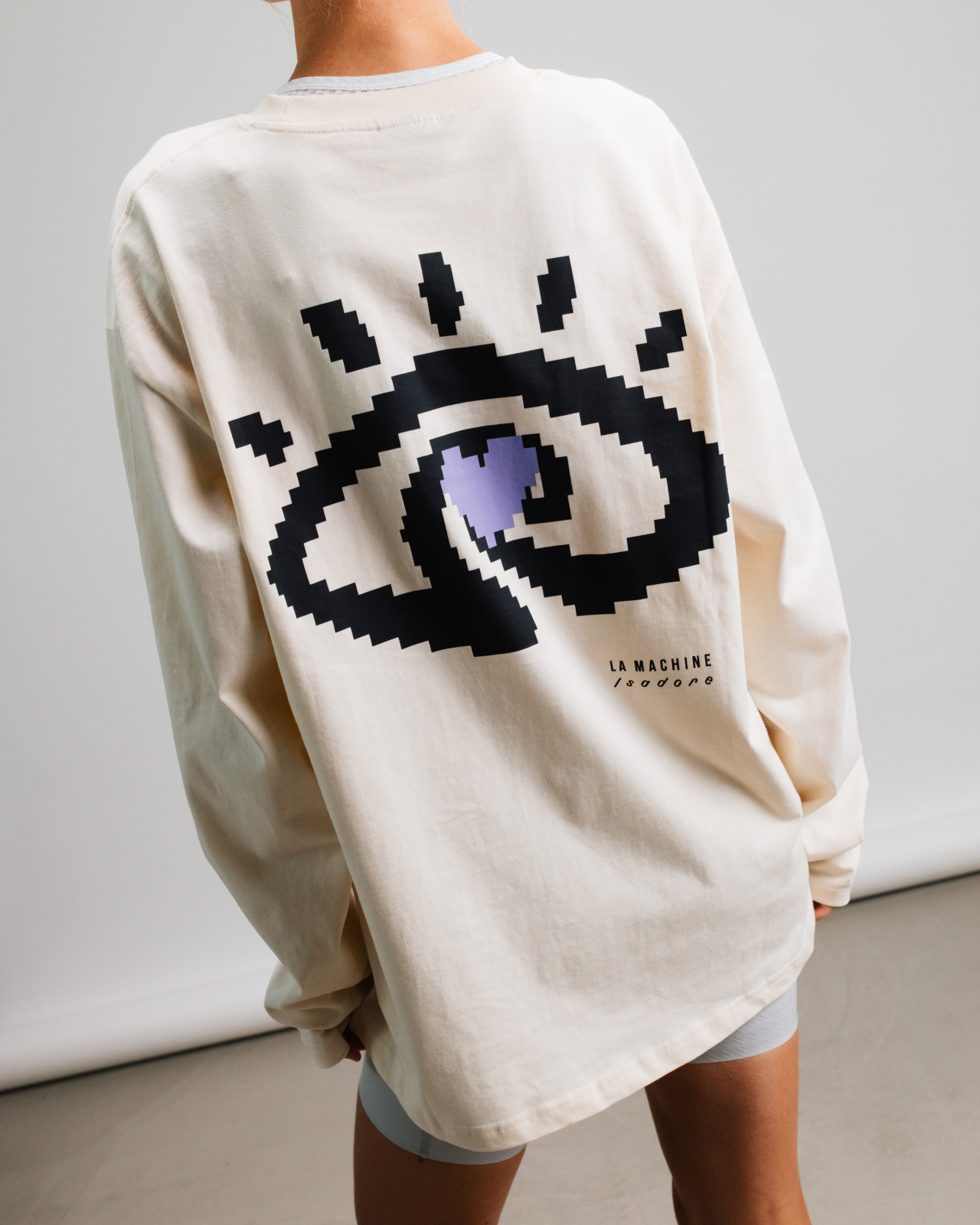Isadore x La Machine Heavy Cotton LS T-shirt Cream