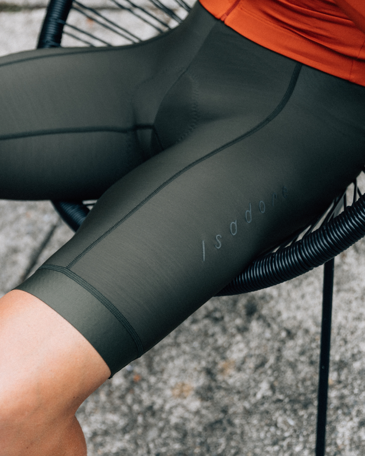 Women's Debut Thermal Bib Shorts Olive Green